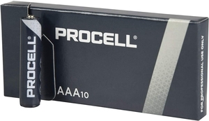 AAA Duracell Procell Batteries 1.5v (Pack of 10) 